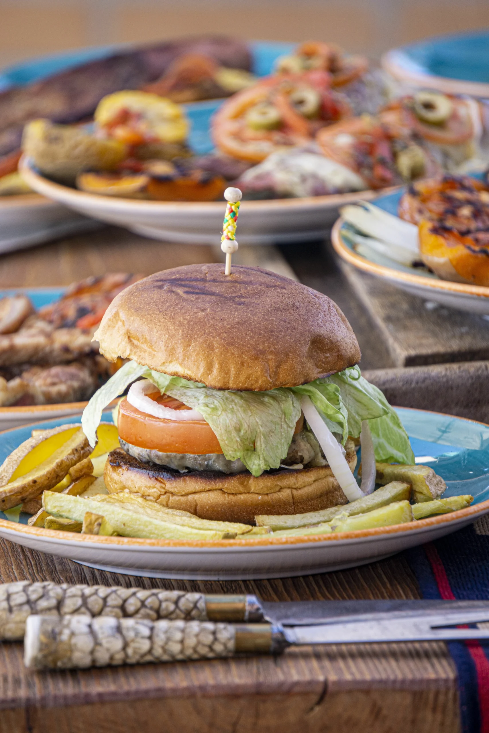 Hamburguesa de carne de ternera de el Asador argentino el mirador