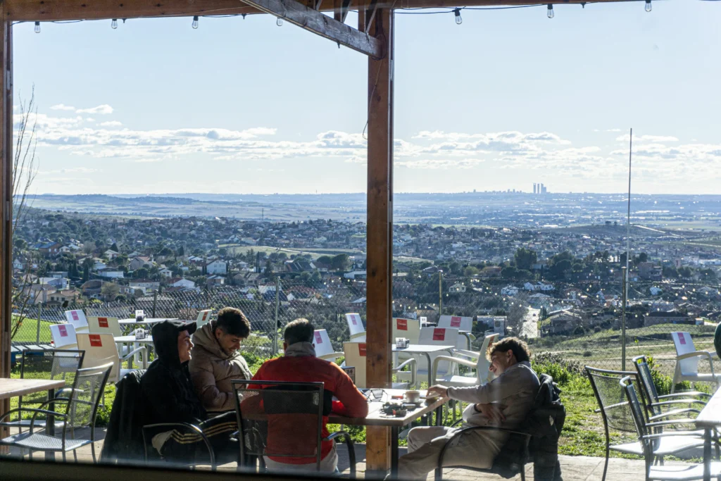 Vistas hacia madrid desde el Asador argentino el mirador