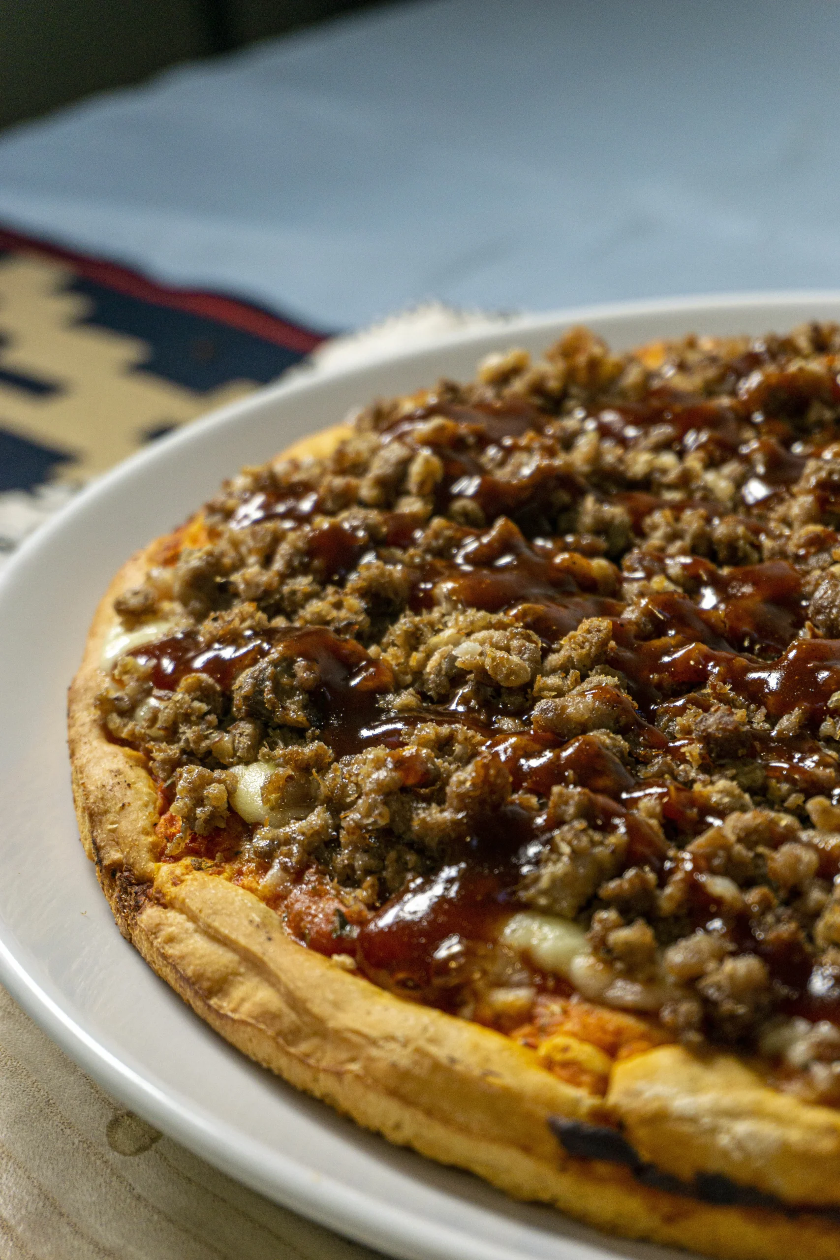 Pizza de barbacoa argentina de el Asador argentino el mirador