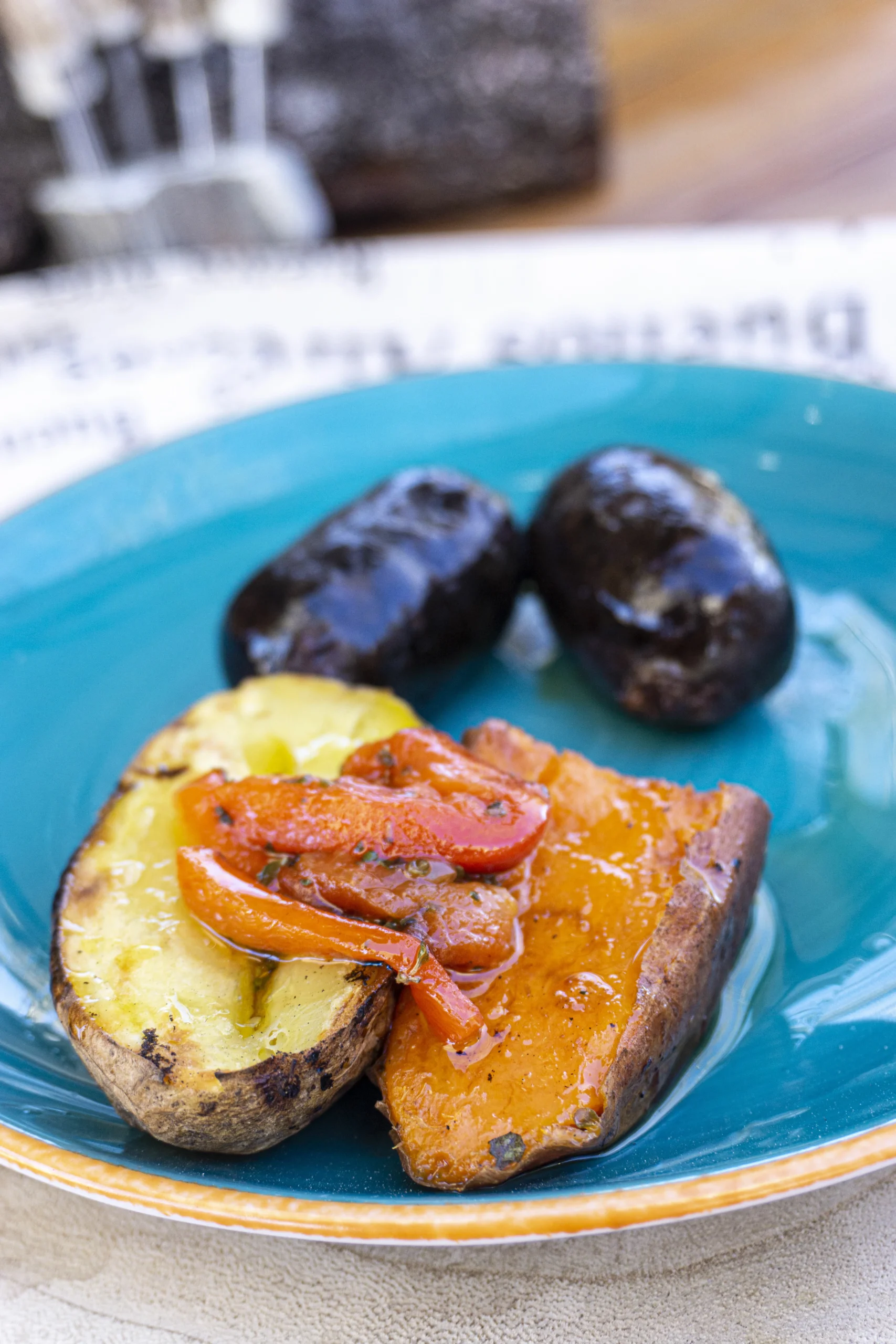 Morcilla con patatas estilo argentino de el Asador argentino el mirador