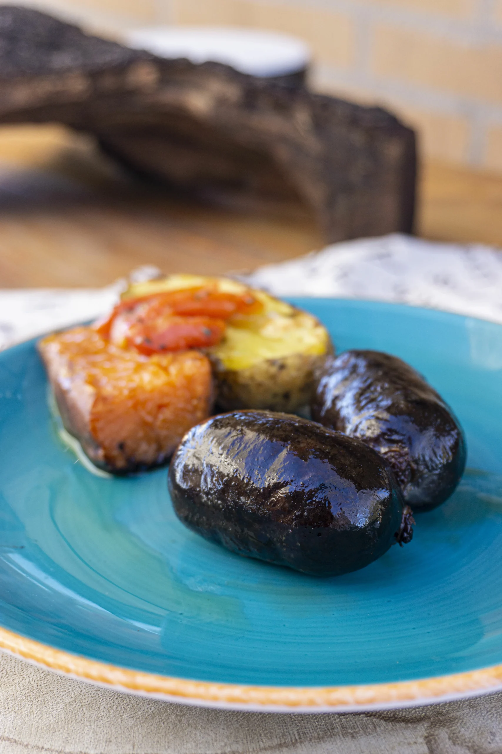 Morcilla con patatas estilo argentino de el Asador argentino el mirador