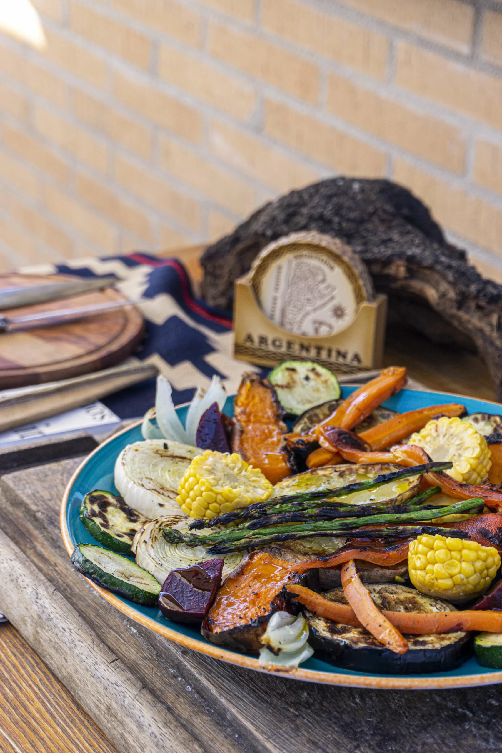 Verduras a la brasa parrilla de vegetales estilo argentino de el Asador argentino el mirador